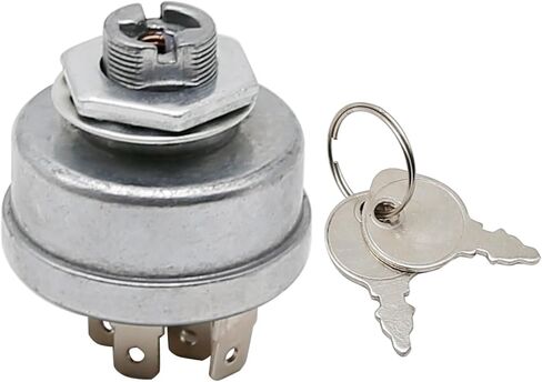 مفتاح تشغيل الإشعال Hoypeyfiy مع مفتاحين، بديل لـ Troy Bilt 1754250P / Hustler 045898 Super Z Mini Z/Exmark 1-543070 / AYP 158913 & Hydro Walk Behind in Kuwait