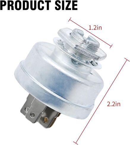مفتاح تشغيل الإشعال Hoypeyfiy مع مفتاحين، بديل لـ Troy Bilt 1754250P / Hustler 045898 Super Z Mini Z/Exmark 1-543070 / AYP 158913 & Hydro Walk Behind in Kuwait