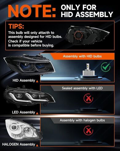 Fit for Chevy 2016-2018 Silverado 1500 LT LTZ LS WT 2018-2021 Equinox Xenon HID Light Replacement, 24000LM 600% Brightness D5S HID Bulbs, 6000K Cool White, Pack of 2 in Kuwait
