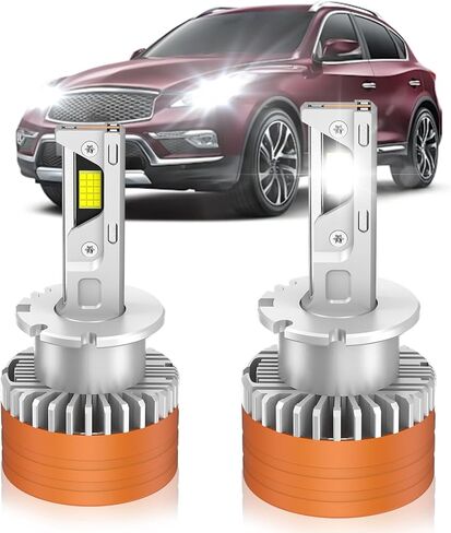 Fit for Chevy 2016-2018 Silverado 1500 LT LTZ LS WT 2018-2021 Equinox Xenon HID Light Replacement, 24000LM 600% Brightness D5S HID Bulbs, 6000K Cool White, Pack of 2 in Kuwait