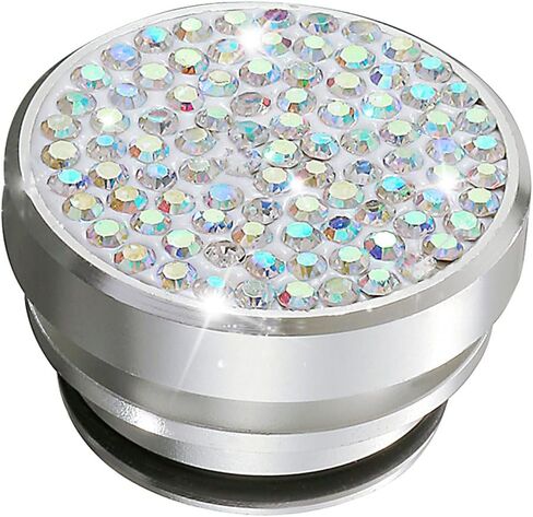 Bling Car Cigarette Lighter Plug Cover, Car Dust Plug, Crystal Diamond Decorated Ciqarette Lighter Socket Cover, Car Accessories Waterproof Dustproof Socket Cap for Most Vehicles (Black) in Kuwait