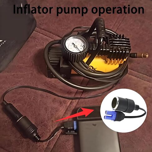 MAYWILLA EC5 Female to Cigarette Lighter Socket Extension Cable,12V Car Cigarette Lighter Female to EC5 Female Conversion Cord for Portable Jump Starter Car Emergency Start Power Adapter-17.8CM (2PCS) in Kuwait