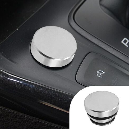 YoRise Car Cigarette Lighter Plug Cover, Aluminum Car Cigarette Lighter Socket Decoration Cap, Waterproof & Dustproof 12 Volt Power Outlet Covers for Most Vehicles (Silver) in Kuwait