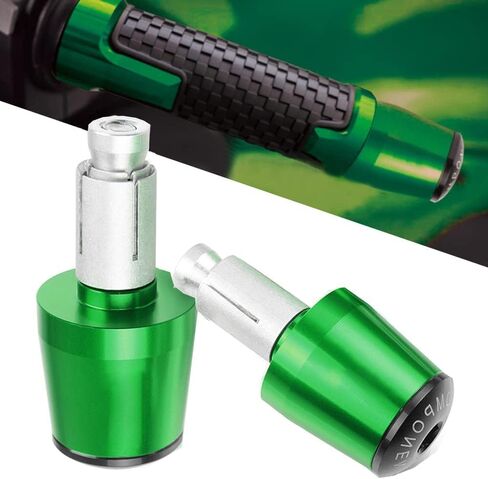 مقابض مقود عالمية 22 مم 7/8 بوصة، تناسب Kawasaki Z400 Z650 Z750 Z800 Z900 ZX-6R ZX-10R 2000-2022 (أخضر) in Kuwait