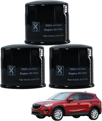 PE01-14-302A Engine Oil Filter for 12-25 Mazda 3,14-21 Mazda 6,16-21 CX-3,20-25 CX-30,13-25 CX-5,16-25 CX-9,Replace 1WPE14302, PE01-14-302B 2PCS in Saudi Arabia