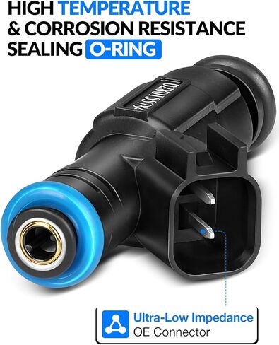 12580681 Fuel Injectors Fits For:-Cadillac Escalade For:-Chevy Silverado Express Avalanche Trailblazer For:-GMC Sierra Yukon For:-Buick For:-Isuzu For:-Saab (8PCS) in Saudi Arabia