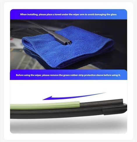 Dual Rubber Blade Windshield Wipers for Audi Q5 2018 2019 2020 2021 2022 2023 2024 2025 / Q3 2015-2018 Replacement Wiper Blades with Rear 24"+20"+15inch (For 2018-2025 Audi Q5) in Saudi Arabia