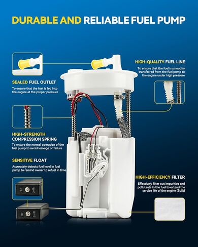 PHILTOP Electric Fuel Pump Assembly Fits for 2011-2017 Honda Odyssey, FG1185 in Kuwait
