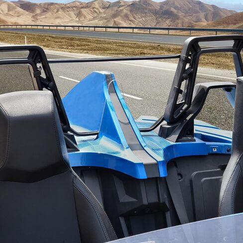 SAUTVS الزجاج الأمامي الخلفي لPolaris Slingshot S R SL SLR LE، لوحة خلفية منحرف الرياح الخلفية المقاومة للخدش من البولي كربونات لملحقات Polaris Slingshot S R SL SLR LE 2015-2025 in Saudi Arabia