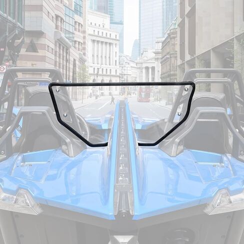 SAUTVS الزجاج الأمامي الخلفي لPolaris Slingshot S R SL SLR LE، لوحة خلفية منحرف الرياح الخلفية المقاومة للخدش من البولي كربونات لملحقات Polaris Slingshot S R SL SLR LE 2015-2025 in Saudi Arabia