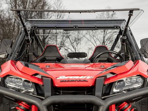SuperATV MaxDrive Power Flip Windshield for Honda Talon 1000 2019-2022, Can be Opened to Any Position for Full Airflow Control, 1/4" Polycarbonate 250x Stronger than Glass, USA Made in Kuwait