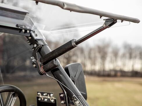 SuperATV MaxDrive Power Flip Windshield for Honda Talon 1000 2019-2022, Can be Opened to Any Position for Full Airflow Control, 1/4" Polycarbonate 250x Stronger than Glass, USA Made in Kuwait