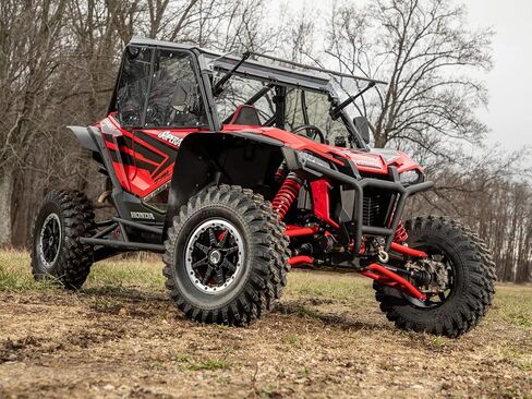 SuperATV MaxDrive Power Flip Windshield for Honda Talon 1000 2019-2022, Can be Opened to Any Position for Full Airflow Control, 1/4" Polycarbonate 250x Stronger than Glass, USA Made in Kuwait