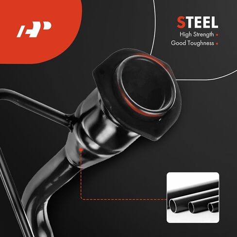 A-Premium Stainless Steel Fuel Hose, Black, One Piece, Compatible with Chrysler 300M, Concorde, Intrepid & Dodge Intrepid 2002-2004, Replace# 4581390AA in Kuwait