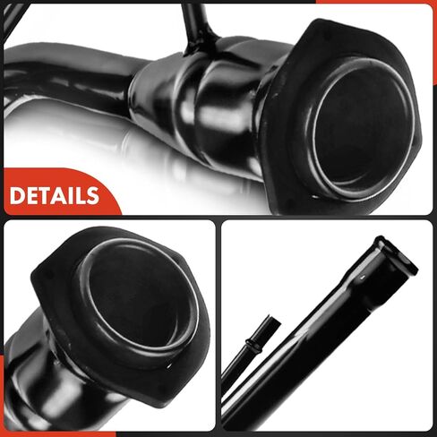 A-Premium Stainless Steel Fuel Hose, Black, One Piece, Compatible with Chrysler 300M, Concorde, Intrepid & Dodge Intrepid 2002-2004, Replace# 4581390AA in Kuwait