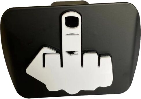 Custom Trailer Hitch Cover for 2"" Inch Towing Rear Receiver Plug Cover with Middle Finger Sign for Cars SUV Pickup Trucks, TCGG-22 in Saudi Arabia
