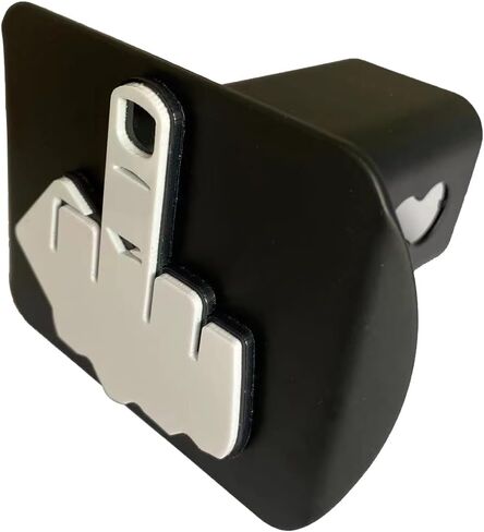 Custom Trailer Hitch Cover for 2"" Inch Towing Rear Receiver Plug Cover with Middle Finger Sign for Cars SUV Pickup Trucks, TCGG-22 in Saudi Arabia