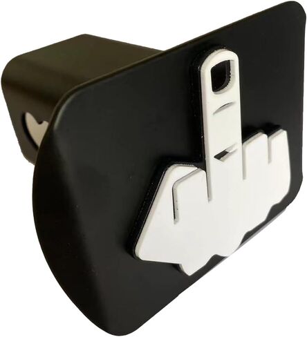 Custom Trailer Hitch Cover for 2"" Inch Towing Rear Receiver Plug Cover with Middle Finger Sign for Cars SUV Pickup Trucks, TCGG-22 in Saudi Arabia