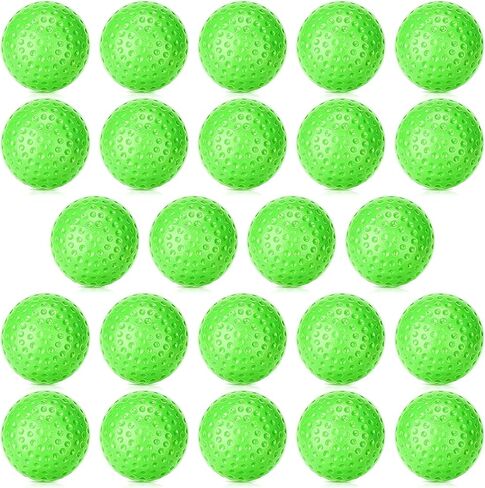 6/12/24 Pcs Plastic Baseballs for Kids, Neon Baseball Tballs for Backyard Game, Lightweight Plastic Practice Replacement Balls for Boys Girls Outdoor Yard Games Baseball Bat Sets in Saudi Arabia