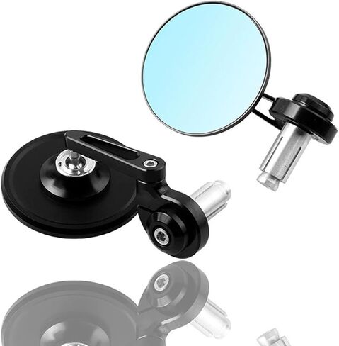 Motorcycle Round Rearview Mirrors Handle Bar Mount HD Side Mirrors Compatible with H-arley Sportster 1250S Nightrider 975 in Saudi Arabia