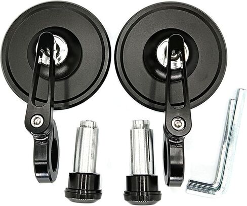 Motorcycle Round Rearview Mirrors Handle Bar Mount HD Side Mirrors Compatible with H-arley Sportster 1250S Nightrider 975 in Saudi Arabia
