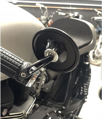 Motorcycle Round Rearview Mirrors Handle Bar Mount HD Side Mirrors Compatible with H-arley Sportster 1250S Nightrider 975 in Saudi Arabia
