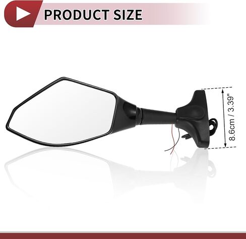 1 مجموعة دراجة نارية مرايا الرؤية الخلفية لسوزوكي GSX-R600 GSX-R750 2003-2017 الجبهة المقود المرايا الأسود الألومنيوم البلاستيك in Kuwait