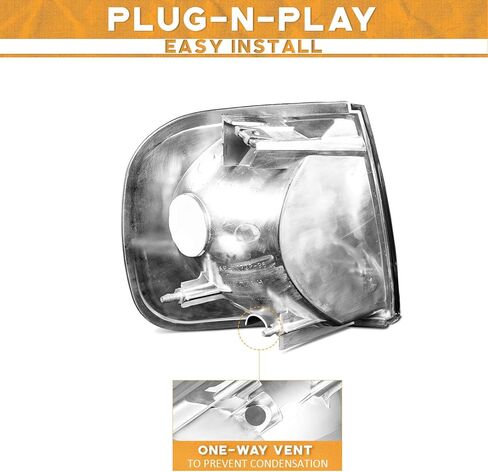 WEELMOTO Signal Light Replacement Compatible with 1997-2003 FORD F-150 F-250 Expedition OE Parking Corner Turn Signal Marker Light 97-03 Driver Side Left Does NOT fit models produced before July 1996 in Saudi Arabia