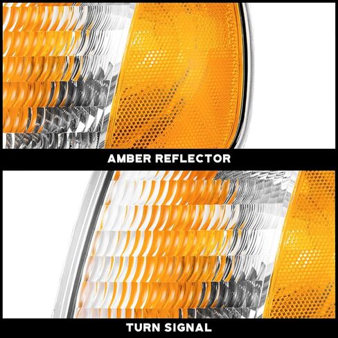 WEELMOTO Signal Light Replacement Compatible with 1997-2003 FORD F-150 F-250 Expedition OE Parking Corner Turn Signal Marker Light 97-03 Driver Side Left Does NOT fit models produced before July 1996 in Saudi Arabia