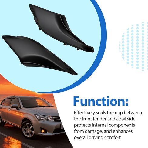 Front Fender to Cowl Side Seal Cover Fits for 2012-2014 Toyota Corolla Japan Axio Replace 53824-12011 53823-12021 in Kuwait