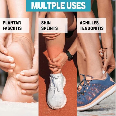 PF - Plantar Fasciitis Pain Relief Tape | 20 Count | Precut Kinesiology Tape for Plantar Fasciitis | Hypoallergenic and Sweatproof (Nude) in Saudi Arabia