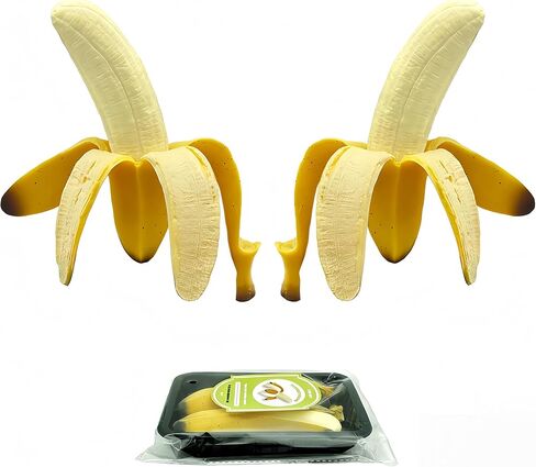 Big Taba Squishy Banana - ألعاب الموز الإسفنجية القابلة للتمدد مقاس 17 بوصة - لعبة تخفيف التوتر الحسية الواقعية فائقة النعومة والممتعة للأطفال والكبار | هدايا الحفلات، ألعاب مكتبية مهدئة in Kuwait