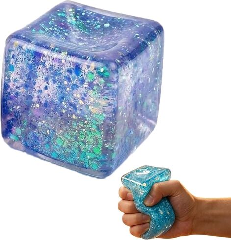 Squishies Stress Fuzz Balls for Adults, Squishies Squishy Stress Ice Cube, Squishy Slow Rising High Density Ice Squeeze Ball Cubes Cube Sensory for Office Anxiety Stress Relief (Pink) in Saudi Arabia