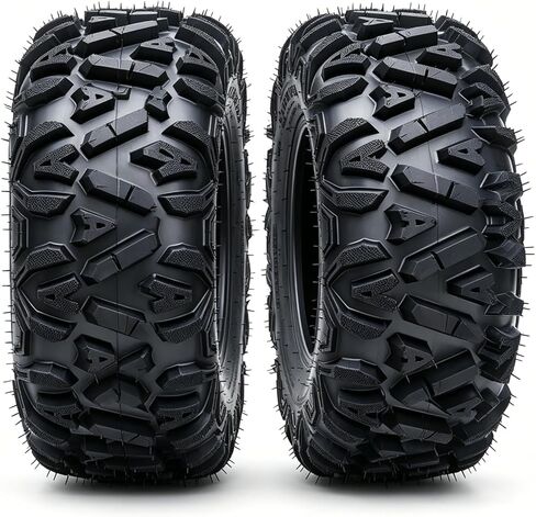 24x9-11 ATV Tires All Terrain 6PR 24x9x11 ATV UTV Off Road Mud Trail Tires, Tubeless and Heavy Duty Construction, Pack of 2 in Kuwait