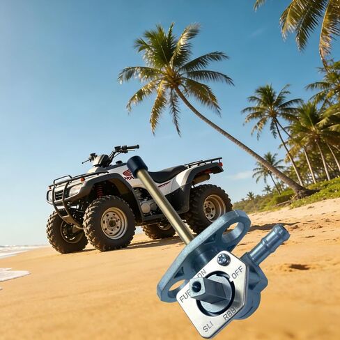 صمام الوقود TRX250 Petcock متوافق مع Honda Recon 250 TRX250EX TRX250TE TRX250TM 2x4 ES Fourmax Rancher TRX350 ATV يستبدل 16950-HM8-003 16950-HN7-003 in Kuwait