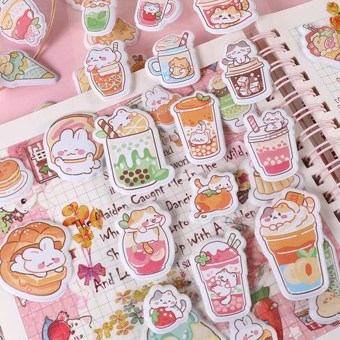4Sheets 3D Puffy Stickers,Small Foam Stickers Self Adhesive Cute Tiny Cartoon Decorative Stickers for DIY Arts Project Party Supplies Water Bottle Notebooks Scrapbooking Laptops Reward Gifts in Saudi Arabia