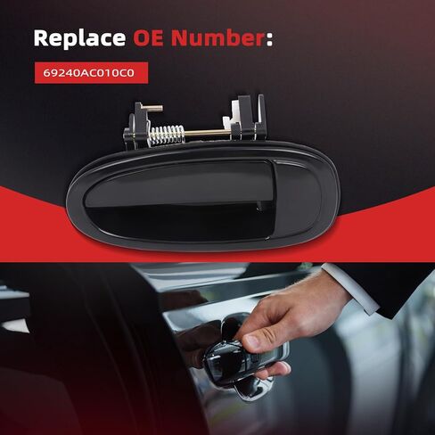 cciyu Exterior Door Handle Set - Rear Driver Left Black (1pc) Compatible with 1995-1999 for Toyota for Avalon, Replaces Part Numbers 69240AC010C0 | Durable & Easy Installation in Kuwait