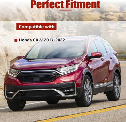 Front Left Outer Door Handle Lock Cylinder Cover Driver Side w/Hole for Honda CR-V 2017-2022，#72187-TLC-A11(Black) in Saudi Arabia