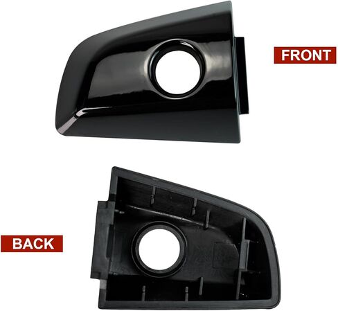 Front Left Outer Door Handle Lock Cylinder Cover Driver Side w/Hole for Honda CR-V 2017-2022，#72187-TLC-A11(Black) in Saudi Arabia