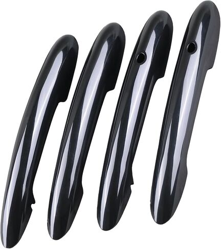 Osompar 4PCS Door Handle Cover Trim Piano Black Compatible with Mini Cooper F55 F60 w/Comfort Access (w/Push Button) in Kuwait