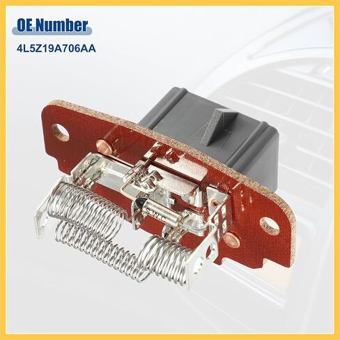 HVAC Blower Motor Resistor Heater Fit for Ford for Ranger for Ford Explorer 1995-2001 NO.4L5Z19A706AA - Pack of 1 Silver Tone Auto Replacement Parts in Kuwait
