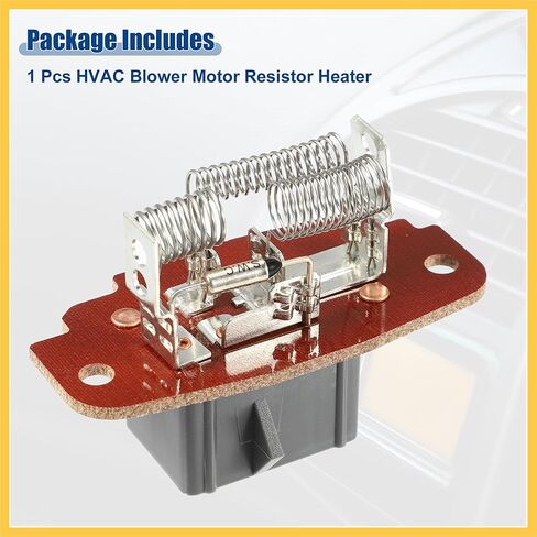 HVAC Blower Motor Resistor Heater Fit for Ford for Ranger for Ford Explorer 1995-2001 NO.4L5Z19A706AA - Pack of 1 Silver Tone Auto Replacement Parts in Kuwait