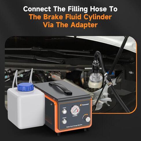 FOXWELL Master Cylinder Bleeder Adapter Compatible with Tesla Model 3 Vehicles, Aluminum Professional Brake Bleeder Adapter in Kuwait