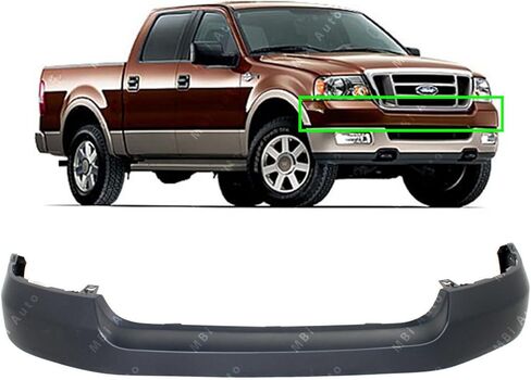 Primered, Front Bumper Upper Cover for 2004 2005 2006 Ford F150 & 2006 Lincoln Mark LT Pickup 04-06, FO1000561 in Kuwait