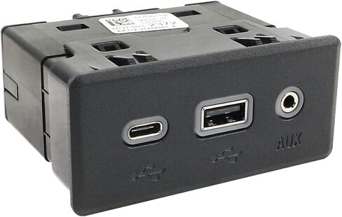 مشغل الصوت الأسود ومجموعة وعاء USB المتوافقة مع Chevy Malibu Equinox، Buick Encore GX يستبدل 13529865 84260037 13512372 in Kuwait