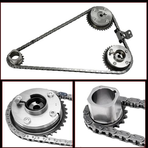 Timing Chain Kit with VVT Sprocket Compatible with Toyota Camry 2010-2014, RAV4 2009-2011, Highlander 2009-2014, Sienna 2011-2012, Venza2009-2012, Avalon 2013, Replaces 13070-0V010 13050-0V010 in Kuwait