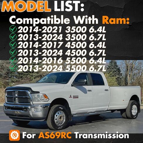 AS69RC طقم حشية وعاء الزيت لمرشح ناقل الحركة 68224232AA متوافق مع ذاكرة الوصول العشوائي 2013-2024 3500,4500,5500 6.7L in Kuwait