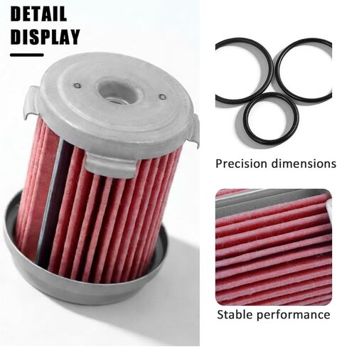 Automatic Transmission Filter & Transmission O-Ring Compatible with Honda Odyssey CR-V Pilot Accord TL RDX RLX MDX TSX Replace OE 25450-P4V-013 High Density Material in Kuwait