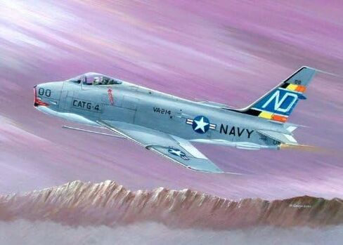 مجموعة بناء نموذج طائرة مقاتلة من هوبي بوس FJ-4B in Kuwait