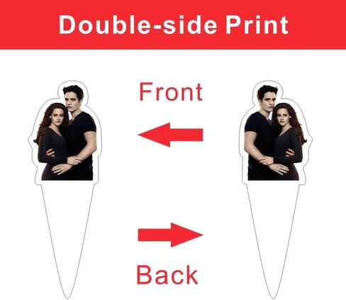 25pcs The Saga of Twilight Cake Decorations with 1pcs Cake Topper, 24pcs Cupcake Toppers for The Saga of Twilight Birthday Party Supplies in Saudi Arabia